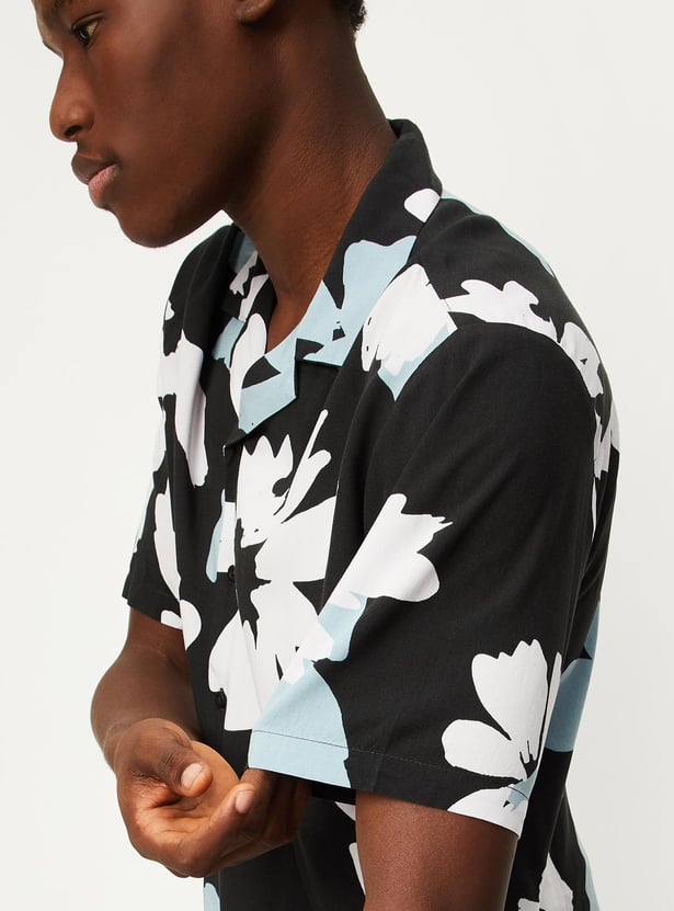 Men Printed Resort Collar Shirt