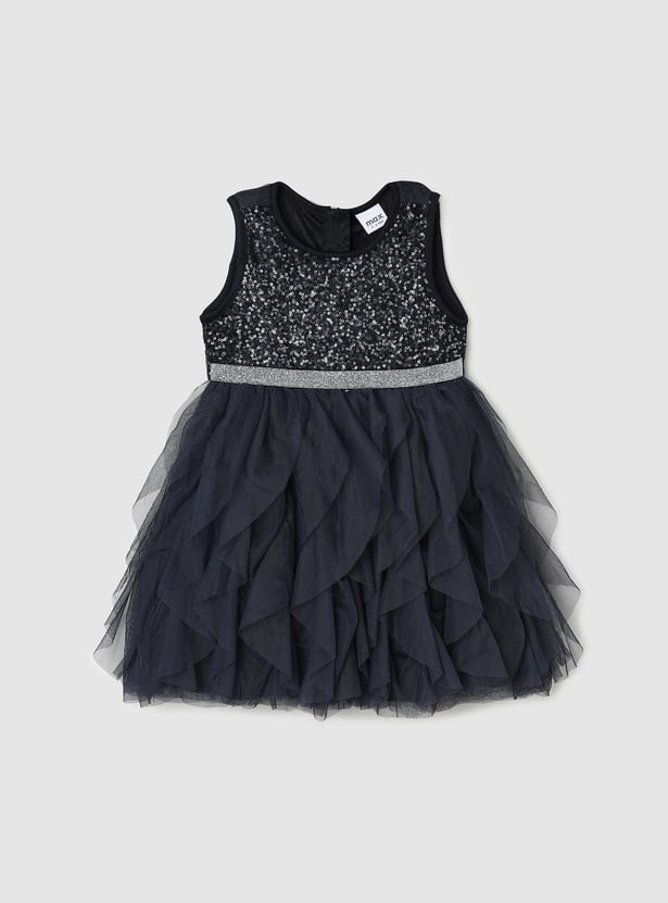Girls Embellished A-line Dress