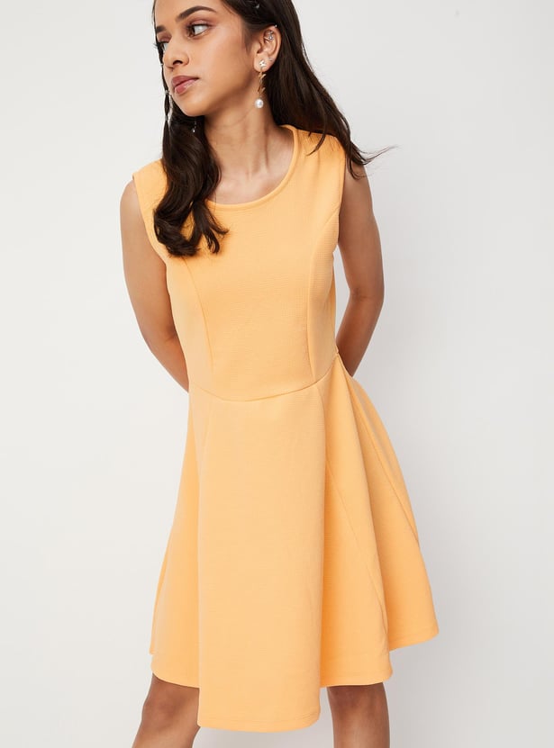 Girls Sleeveless Fit and Flare Dress