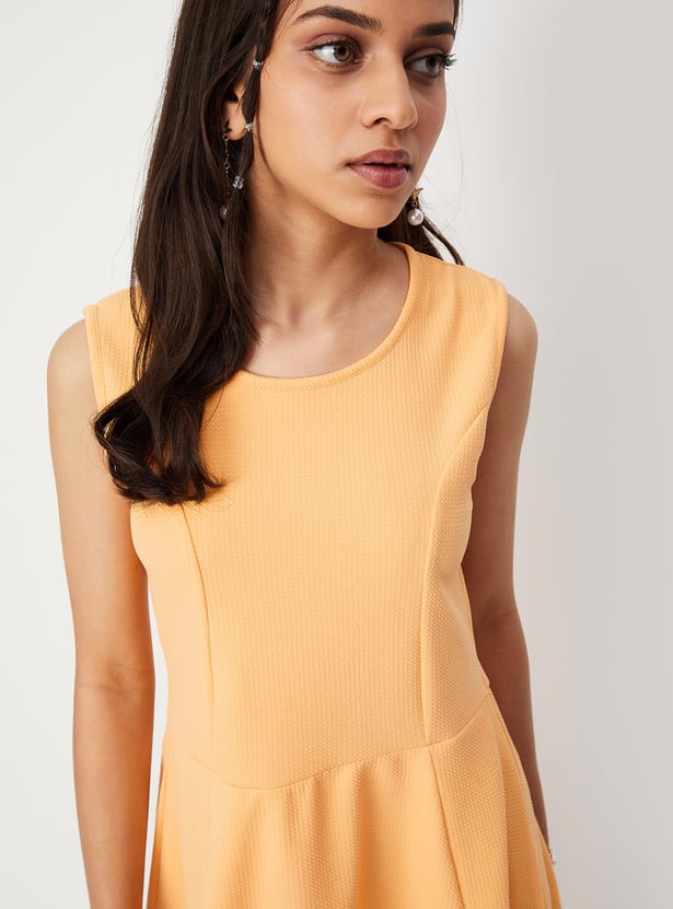 Girls Sleeveless Fit and Flare Dress