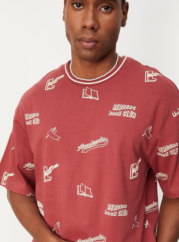 Men Printed Oversized T-shirt