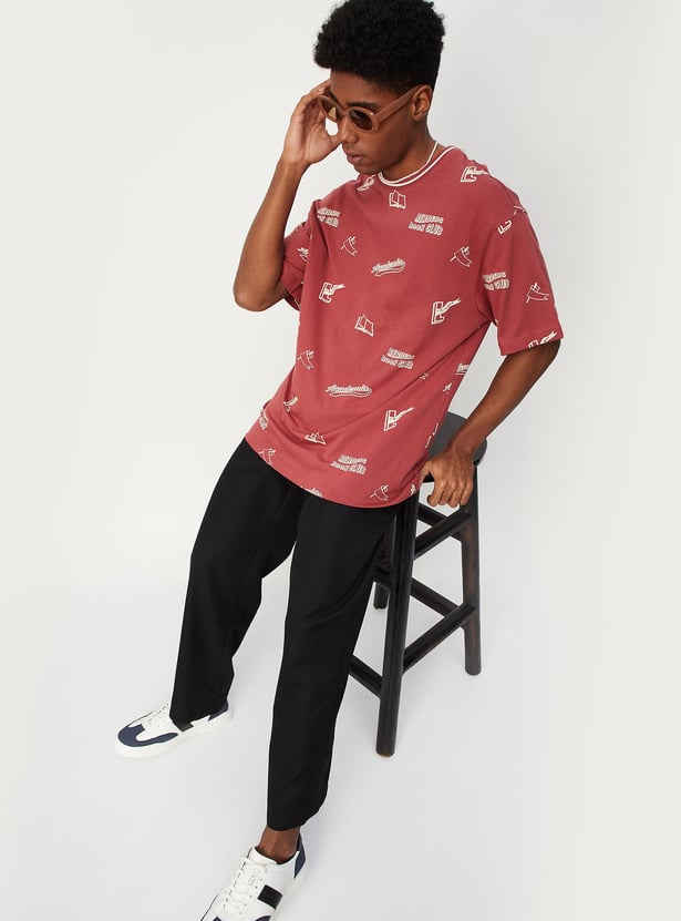 Men Printed Oversized T-shirt