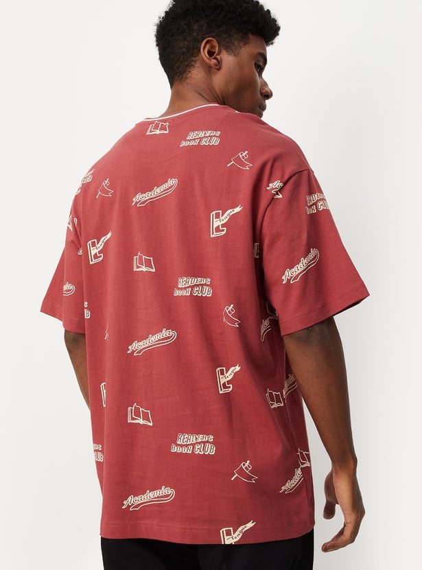 Men Printed Oversized T-shirt
