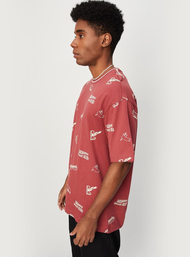 Men Printed Oversized T-shirt