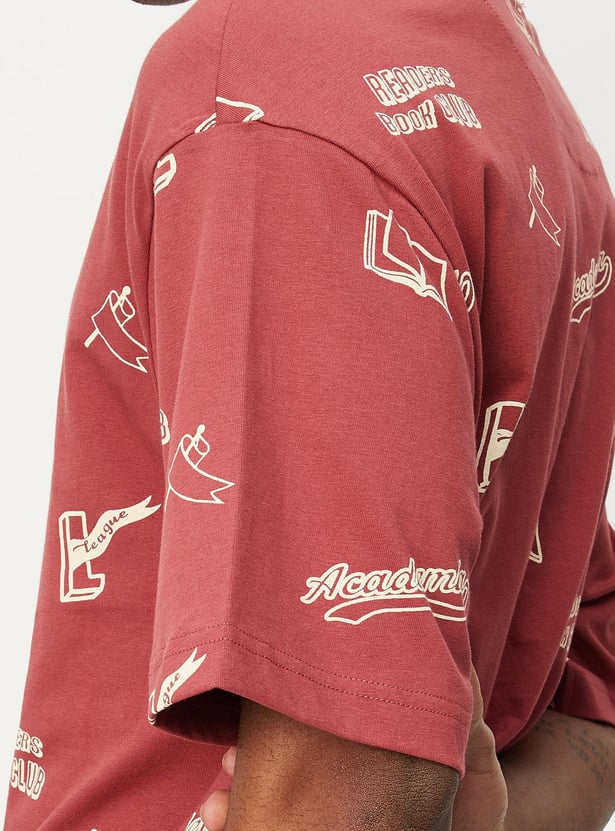 Men Printed Oversized T-shirt