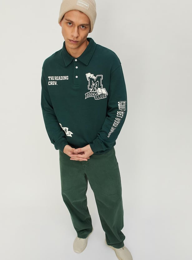 Men Oversized Graphic Sweatshirt