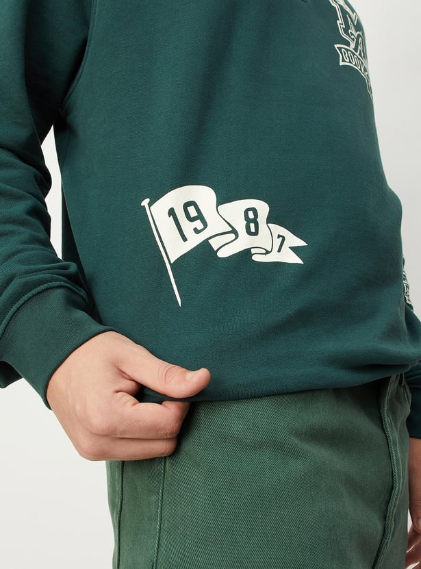 Men Oversized Graphic Sweatshirt