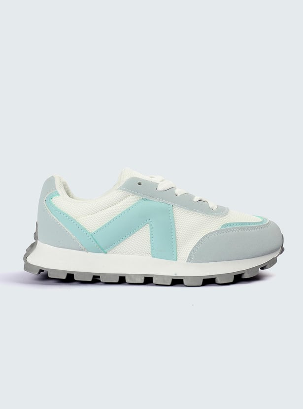 Buy Girls Colourblock Lace-Up Casual Shoes Online at just Rs