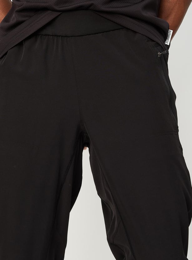 Men Zip Pockets Active Joggers