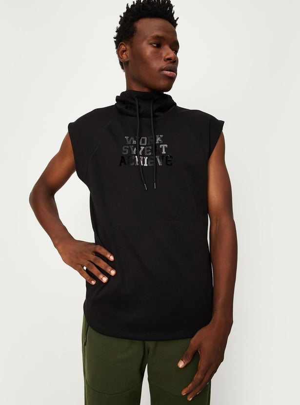 Men Sleeveless Active Hoodie