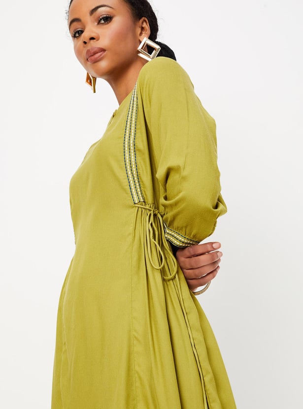 Women Embroidered A-line Kurta
