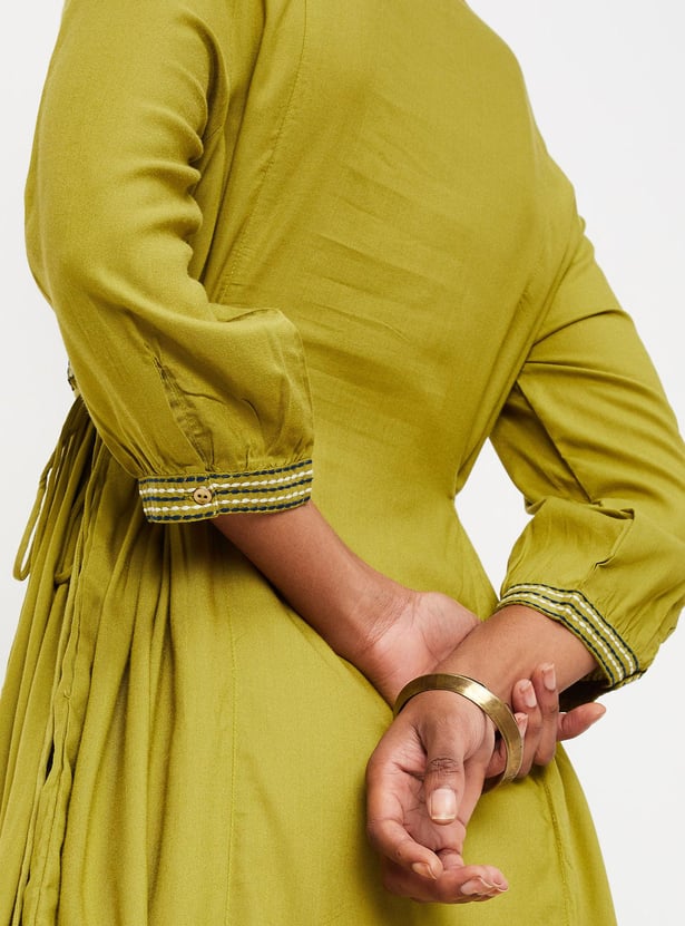 Women Embroidered A-line Kurta