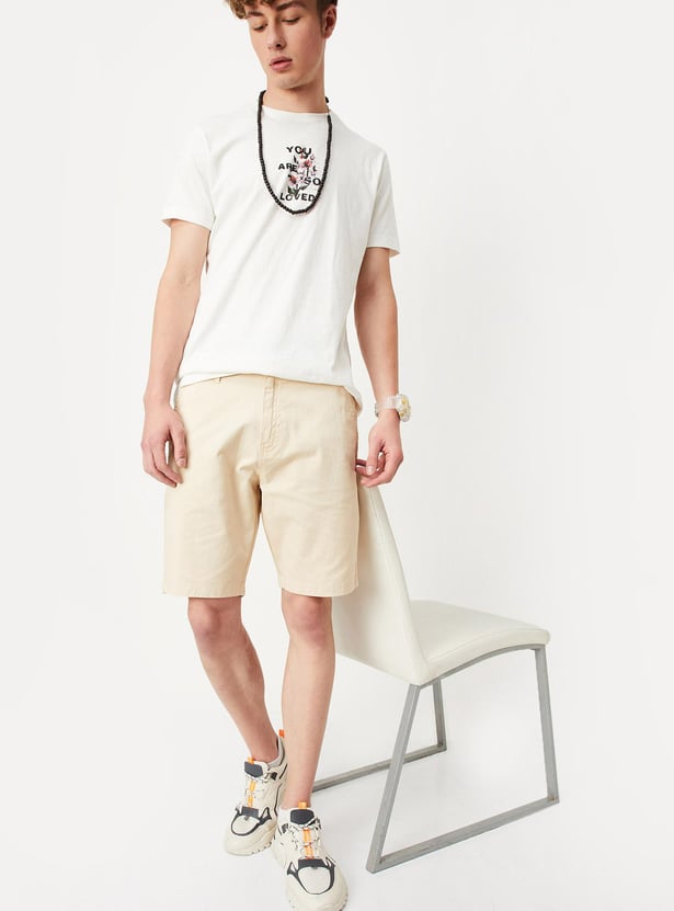 Men Slim Fit Casual Shorts