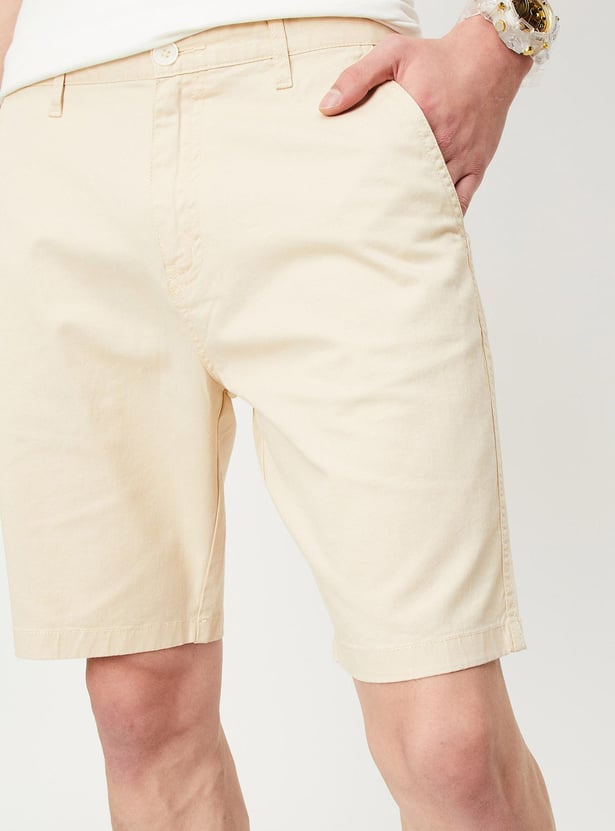 Men Slim Fit Casual Shorts