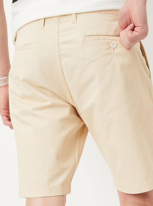 Men Slim Fit Casual Shorts