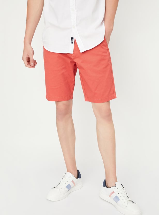 Men Slim Fit Casual Shorts