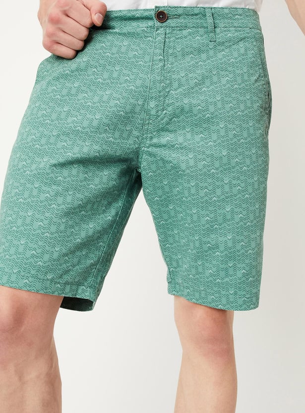 Men Slim Fit Printed Shorts