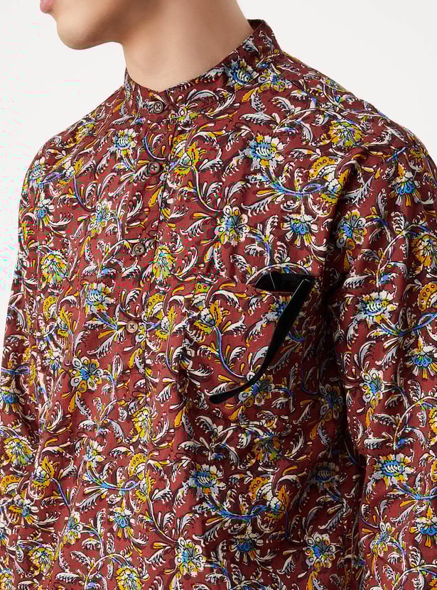 Men Printed Short Kurta