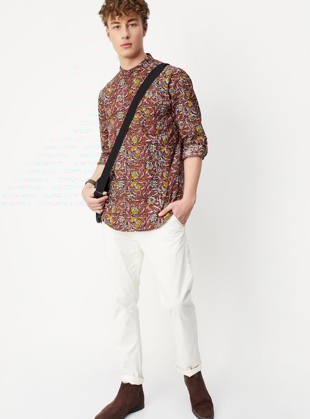 Men Printed Short Kurta