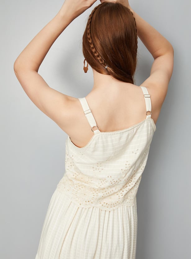 Women Schiffli Strappy Top