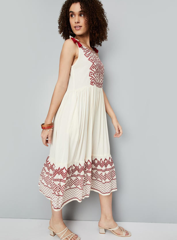 a line dress for women with sleeves Plus Size Flutter Sleeve A-Line Dress | Superfit Hero | Plus Size Casual Dress with Pockets | Plus Size Summer Dress main image 1