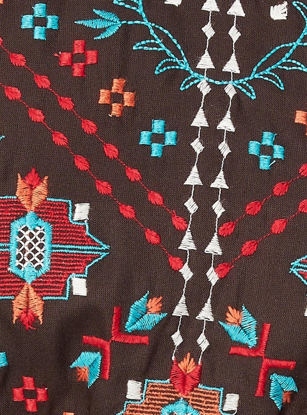 Women Embroidered Midi Dress