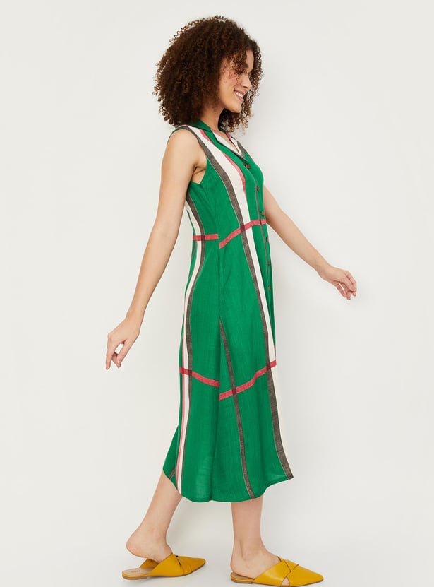 Women Checked Shirt Dress