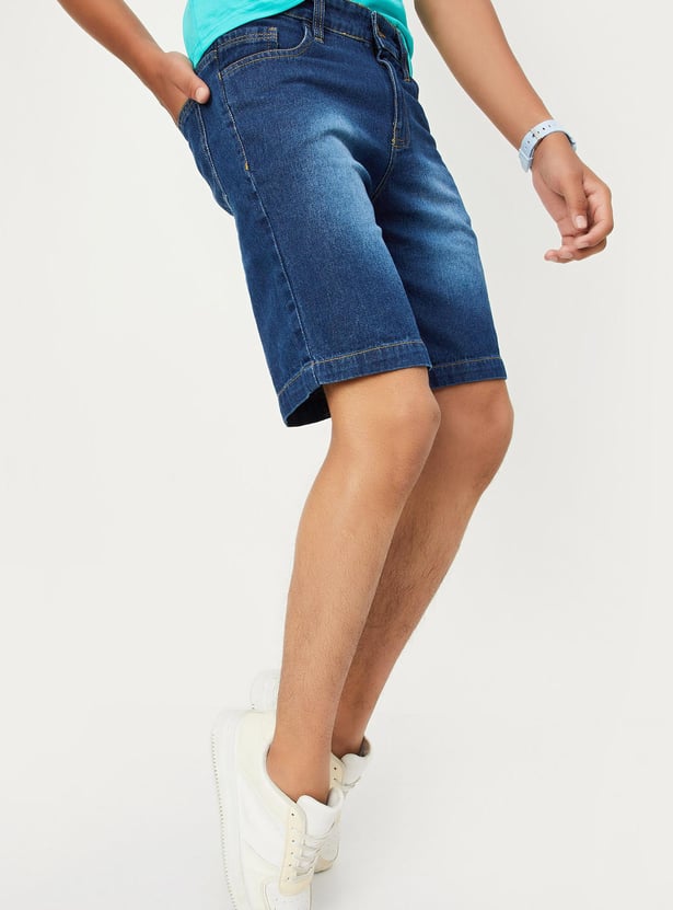 Boys Washed Denim Shorts