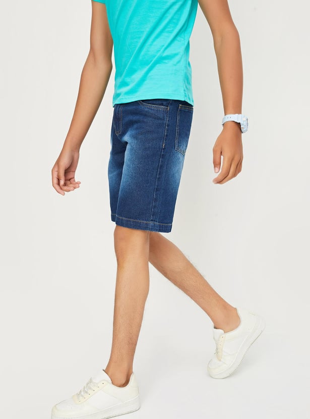 Boys Washed Denim Shorts