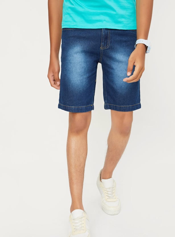 Boys Washed Denim Shorts