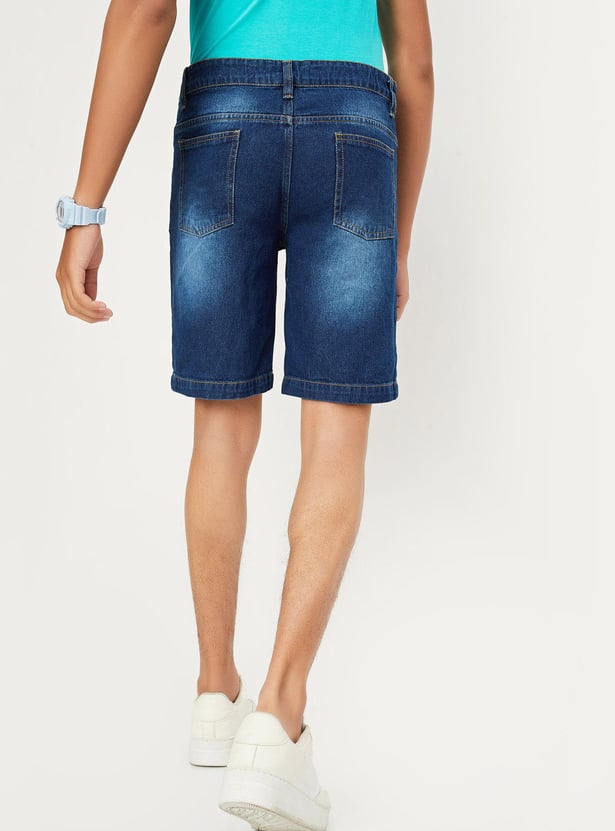 Boys Washed Denim Shorts