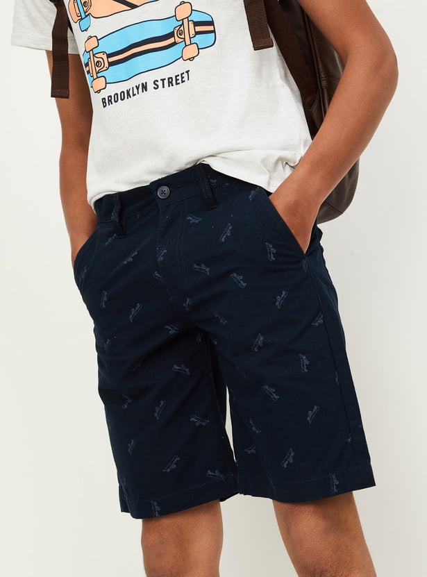 Boys Printed Bermuda Shorts