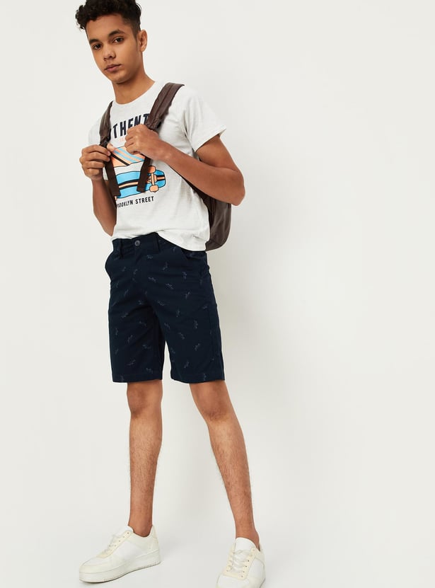 Boys Printed Bermuda Shorts