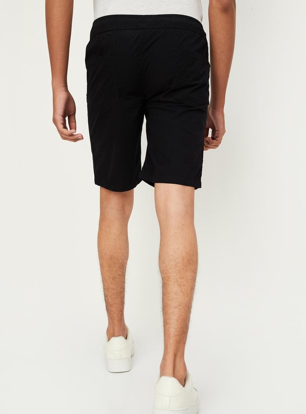 Boys Solid Elasticated Shorts