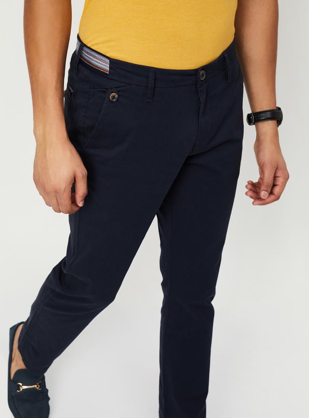 Men Slim Fit Stretch Chinos