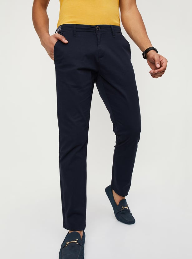 Men Slim Fit Stretch Chinos