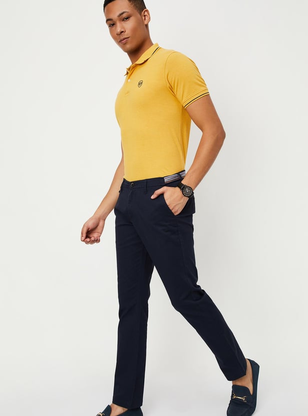 Men Slim Fit Stretch Chinos