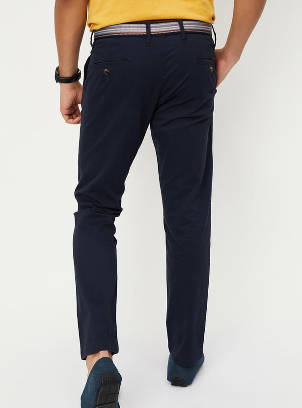 Men Slim Fit Stretch Chinos