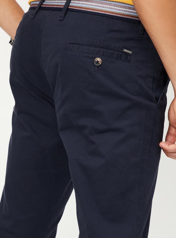 Men Slim Fit Stretch Chinos