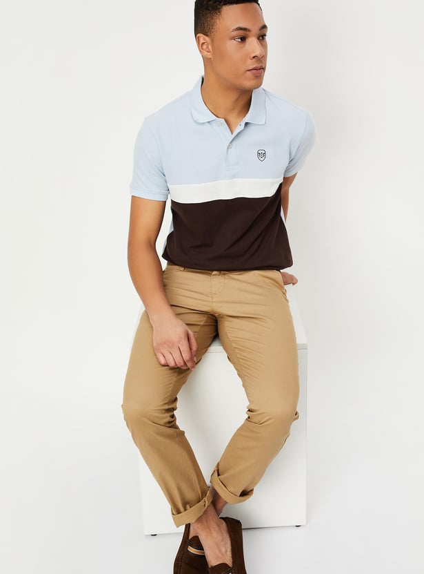 Men Slim Fit Stretch Chinos