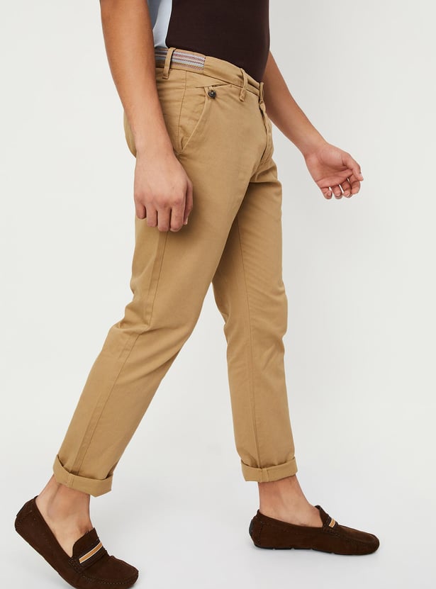 Men Slim Fit Stretch Chinos