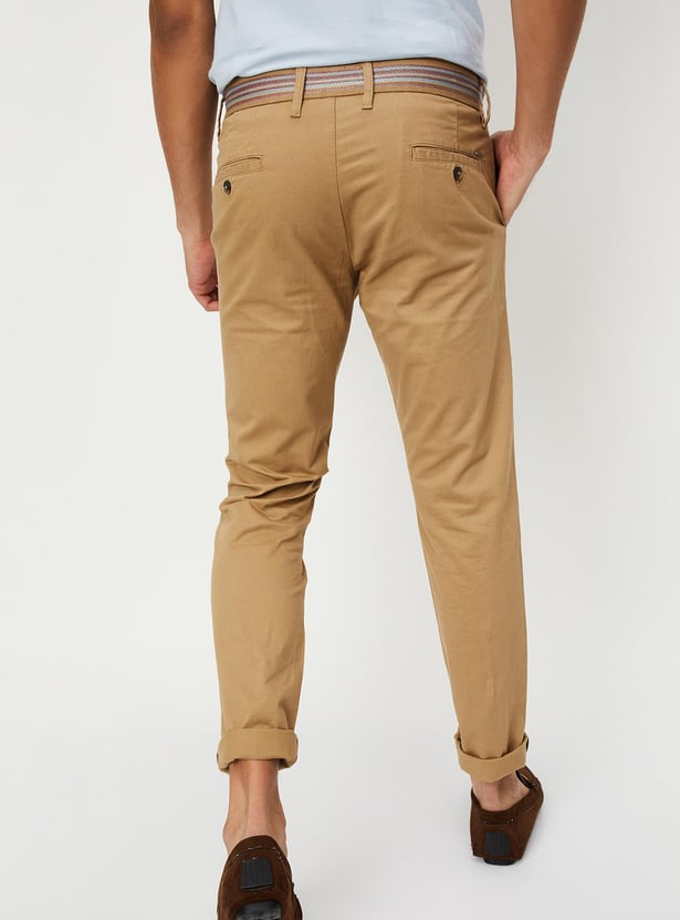 Men Slim Fit Stretch Chinos