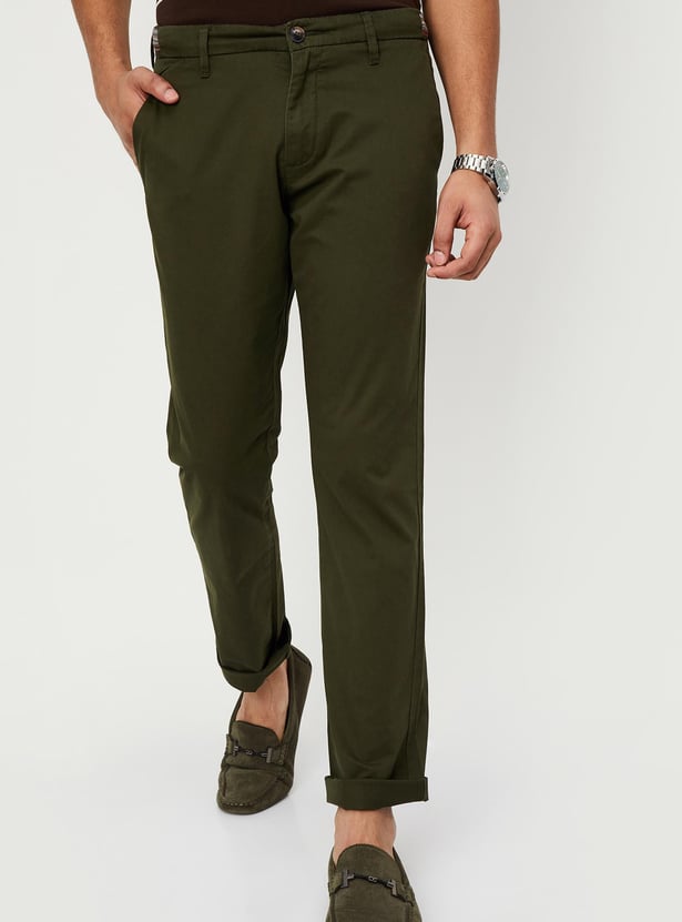 Buy Men Slim Fit Stretch Chinos Online at just Rs. 1299.0 ...