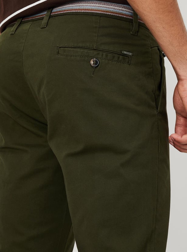 Men Slim Fit Stretch Chinos