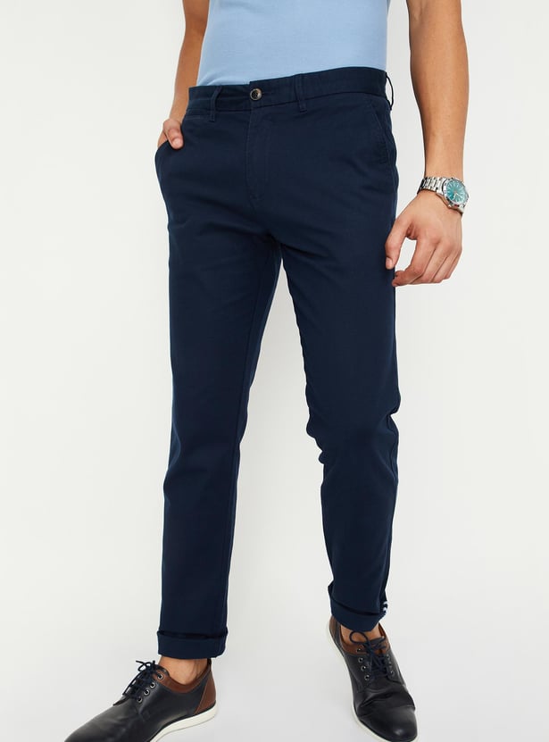 Men Slim Fit Stretch Chinos