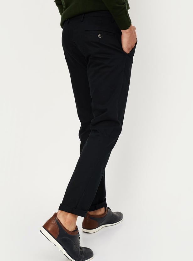 Men Slim Fit Smart Casual Chinos
