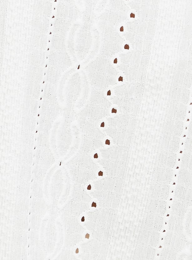 Women Schiffli Knit Top