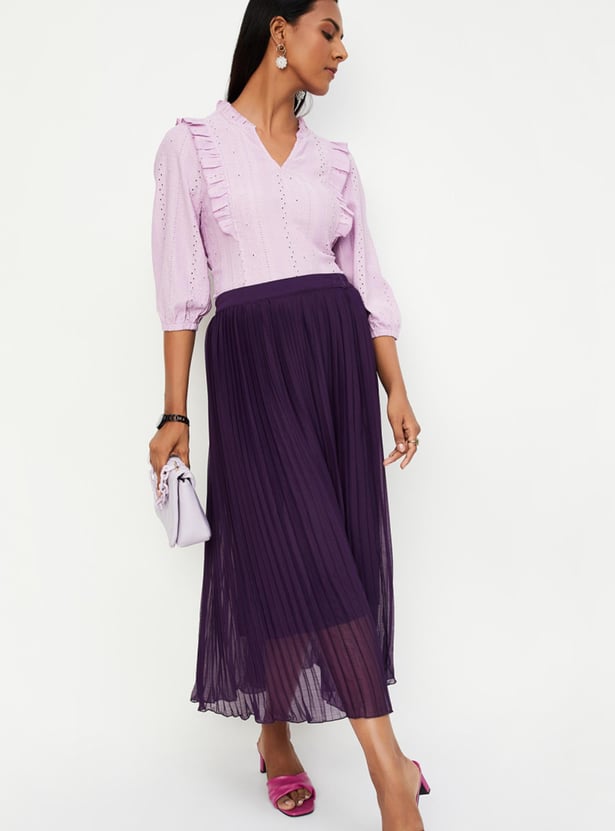 Women Schiffli Knit Top