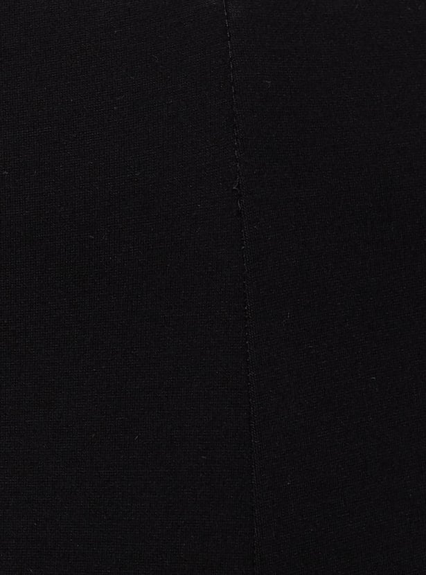 Women Zip-Detailed High Waist Treggings