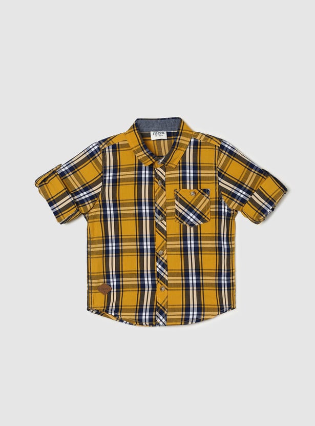 Boys Checked Full Sleeve Shirt